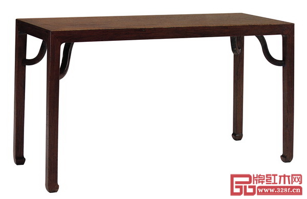 圖2_ 明末清初 黃花梨無牙板四面平條桌 圖2_ 明末清初 黃花梨無牙板四面平條桌