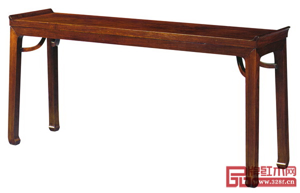 圖4_ 明末清初 黃花梨四面平翹頭桌 圖4_ 明末清初 黃花梨四面平翹頭桌