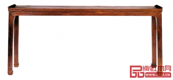 圖5_ 清早期 黃花梨變體四面平條翹頭桌 圖5_ 清早期 黃花梨變體四面平條翹頭桌