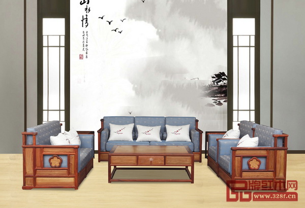 軒禾殿紅木——梅報(bào)五福沙發(fā) 軒禾殿紅木——梅報(bào)五福沙發(fā)