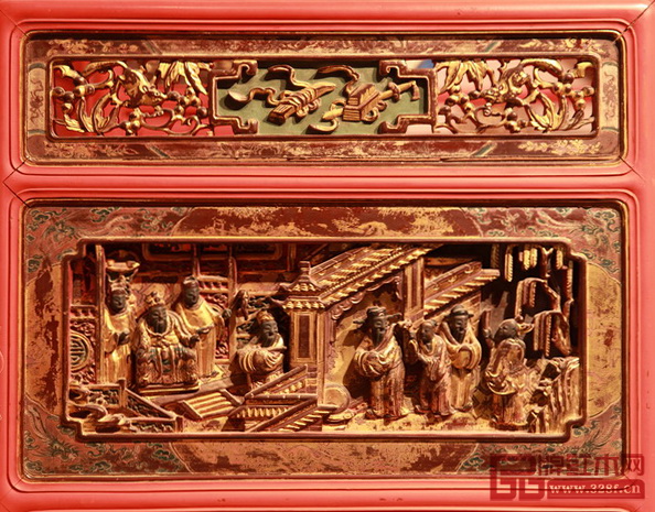 圖6-7千工床雕花板