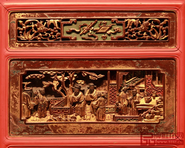 圖6-7千工床雕花板