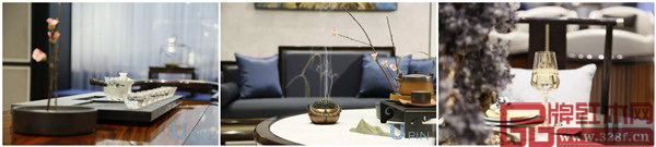 無論是家具陳設還是軟裝搭配,戴為尤品“Upin”展館都給人一種中西合璧的氛圍 無論是家具陳設還是軟裝搭配,戴為尤品“Upin”展館都給人一種中西合璧的氛圍