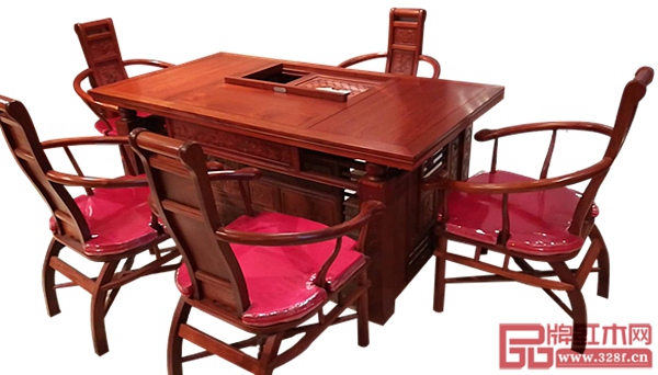 萬(wàn)盛宇紅木《大果紫檀迎賓茶臺(tái)》,狂歡價(jià):23800元/套,限量3套 萬(wàn)盛宇紅木《大果紫檀迎賓茶臺(tái)》,狂歡價(jià):23800元/套,限量3套