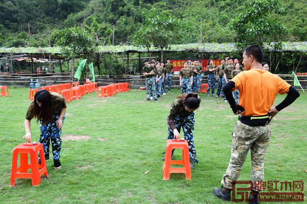 “團隊圣塔”需要每隊接力完成繁瑣的移動步驟 “團隊圣塔”需要每隊接力完成繁瑣的移動步驟