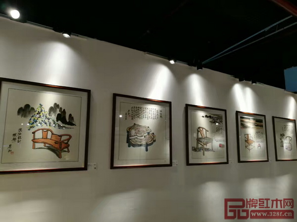 “景初新中式家具書畫展”部分作品 “景初新中式家具書畫展”部分作品