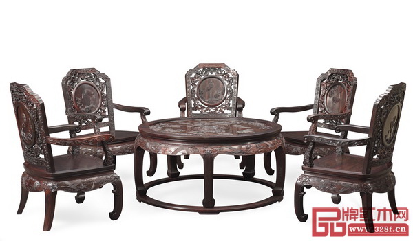  泰和園經(jīng)典代表作《松鶴延年茶臺》亮相2018年1月美國洛杉磯國際藝博會中國國家展