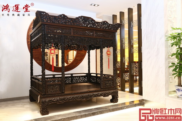 鴻運(yùn)堂收藏精品——《紫檀·中華龍床》