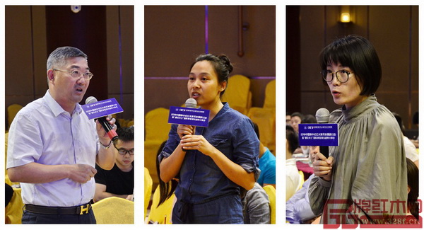 現(xiàn)場(chǎng)嘉賓就新中式軟裝色彩搭配、文化底蘊(yùn)、營(yíng)銷模式等問(wèn)題向彭亮教授提問(wèn)