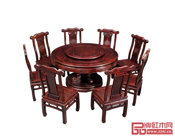 古森紅木——古韻悠揚(yáng)圓臺
