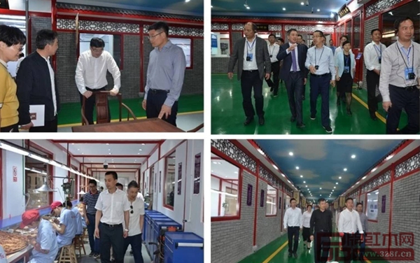 中共東陽市委書記黃敏，省市環(huán)保廳領(lǐng)導(dǎo)及專家參觀“透明工廠”