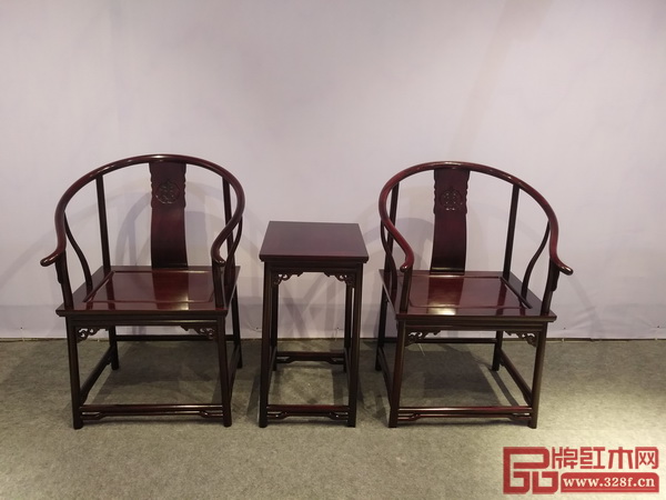 明尊古典——《壽字紋五接圈椅三件套》