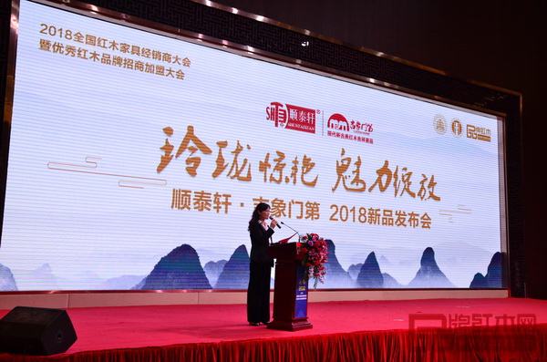 順泰軒營銷經(jīng)理肖利華做“玲瓏”系列產(chǎn)品推介