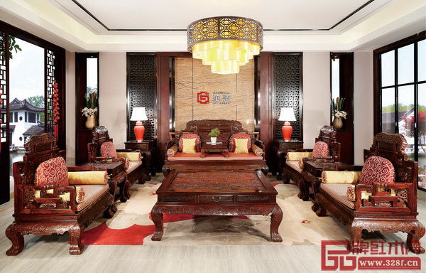 明堂紅木《江山如畫(huà)沙發(fā)》 明堂紅木《江山如畫(huà)沙發(fā)》