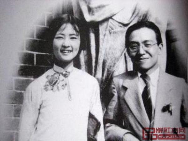 梁思成（右）與林徽因