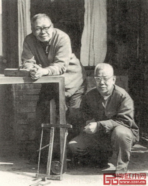 王世襄（左）與祖連朋