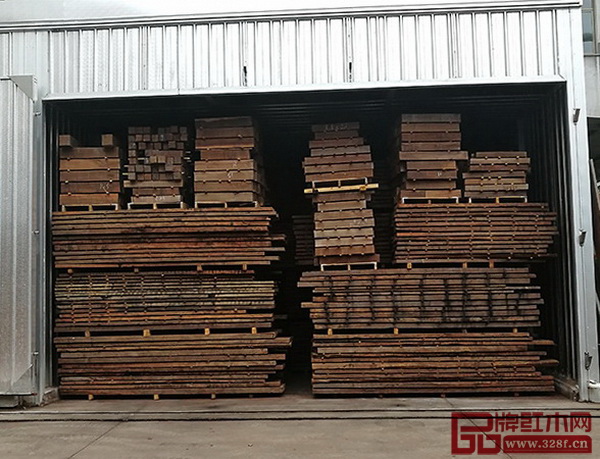 翰文紅木柬埔寨黑酸枝烘干房