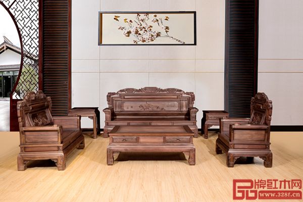 御華軒紅木中美紫檀《蘭亭序3號沙發(fā)》 御華軒紅木中美紫檀《蘭亭序3號沙發(fā)》