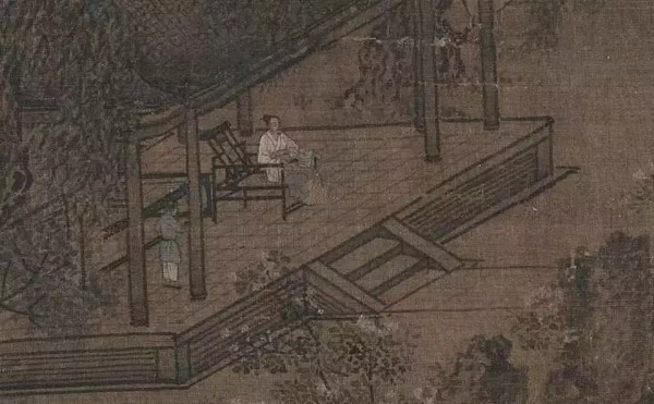  南宋劉松年《四景山水圖》中的醉翁椅