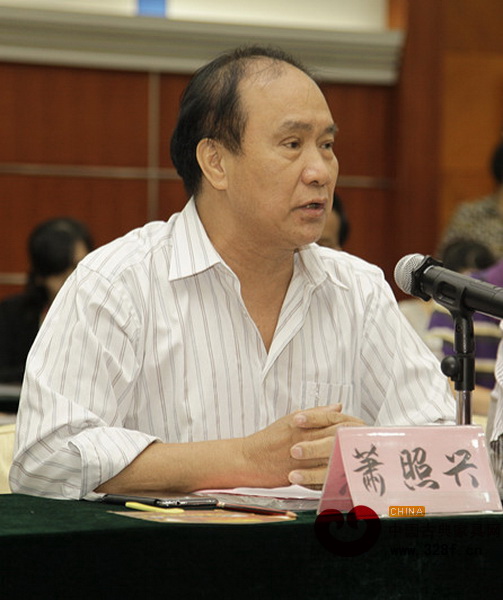 中山市鴻發(fā)家具有限公司董事長蕭照興在峰會現(xiàn)場發(fā)言