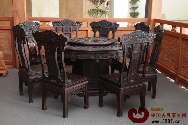 杭生紅木東莞名家具展展廳一角