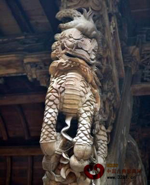 松陽黃家大院建筑上的精美木雕