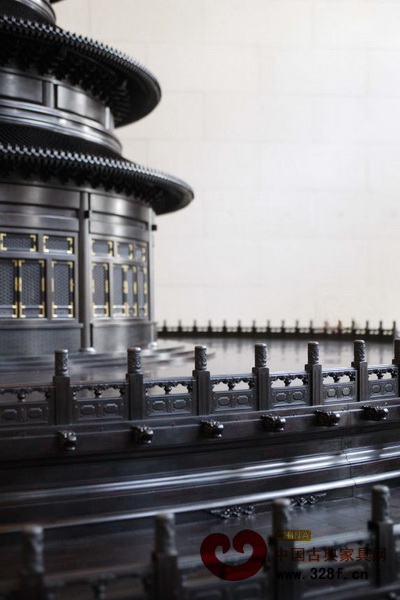 “紫檀制天壇祈年殿”局部圖