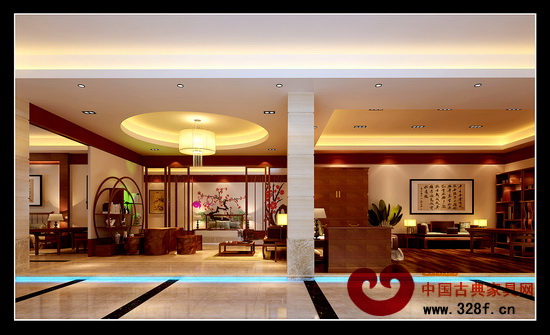 木緣紅木新展廳內(nèi)部效果圖