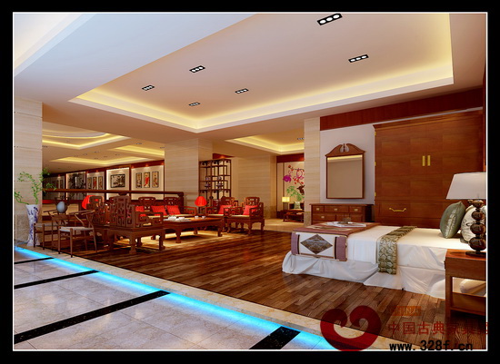 木緣紅木新展廳內(nèi)部效果圖