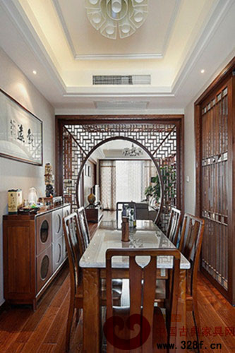 古典與時(shí)尚相結(jié)合的中式裝修效果圖