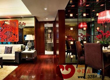 古典雅致的現(xiàn)代中式別墅裝修效果圖