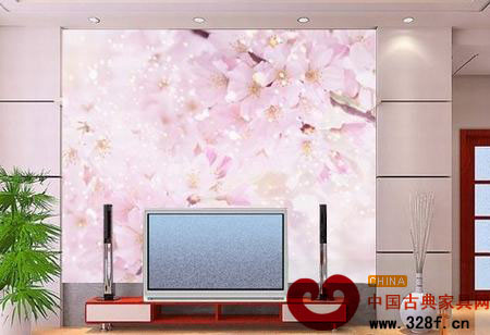 2013簡(jiǎn)單中式客廳電視背景墻效果圖大全