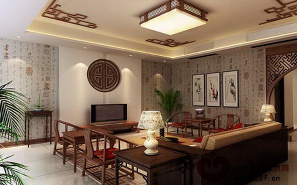 中式裝修樣板間：中國(guó)古典雅致