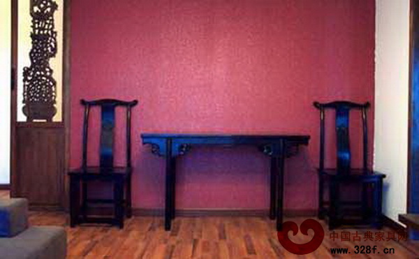 中式裝修樣板間：紅色元素