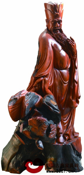 木雕作品――王羲之戲鵝