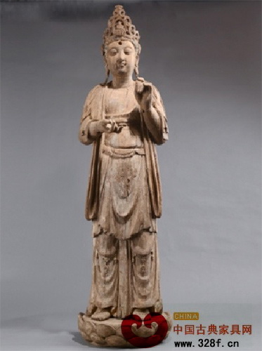 明代以前木雕脅侍菩薩立像