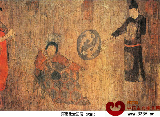 唐代《揮扇仕女圖》中的圈椅雛形