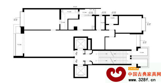 190平米-戶型圖裝修效果圖