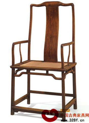 明黃花梨南官帽椅