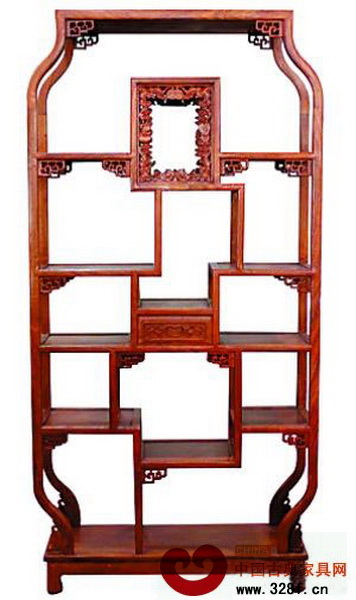 緬甸花梨博古架