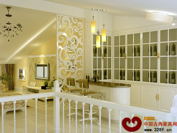 最新經典鏤空雕花隔斷賞析