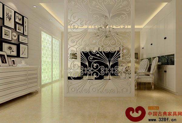 最新經典鏤空雕花隔斷賞析