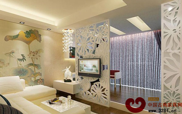 最新經典鏤空雕花隔斷賞析