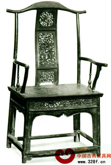 四出頭攢靠背官帽椅