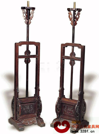 紅木燈架