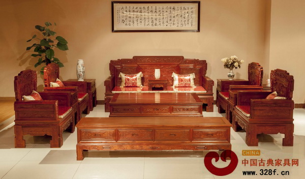 志成紅木的紅檀清風寶座沙發(fā)