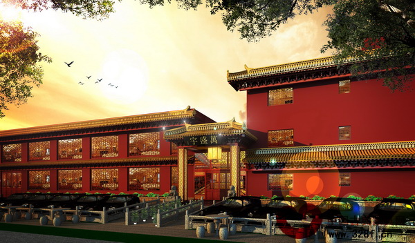 萬(wàn)盛宇紅木前庭外觀圖