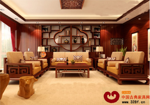 御典紅木客廳裝修效果圖