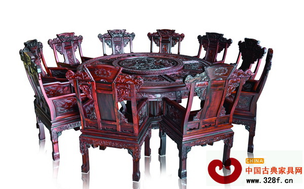 雅典紅木——三國演義大圓臺(tái)