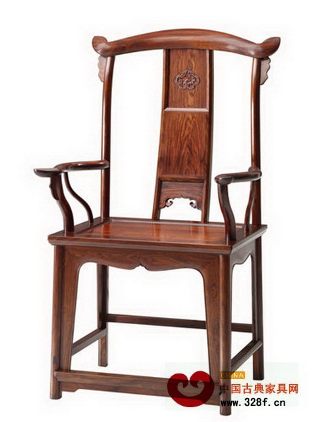 海南黃花梨四出頭管帽椅(伍炳亮作品)